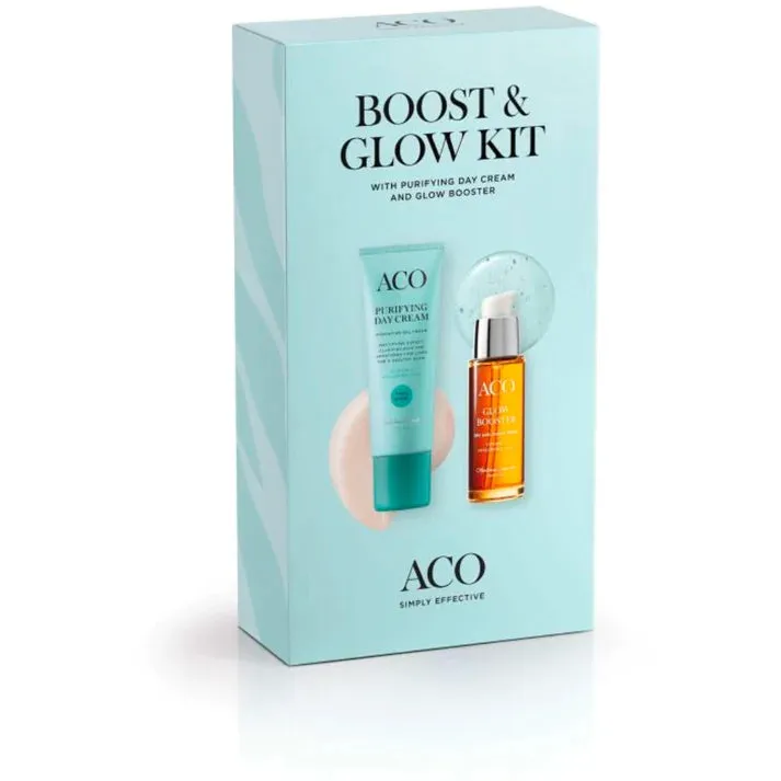 ACO Face Boost & Glow Kit 30 ml + 50 ml lahjapakkaus