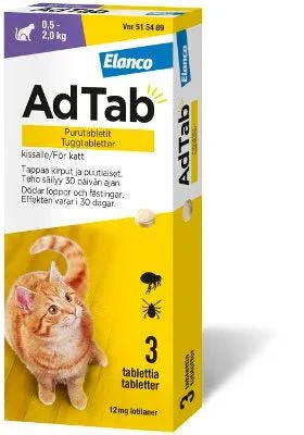 Adtab 12 mg Vet Purutabl Kissoille 0,5-2 kg - Image 2