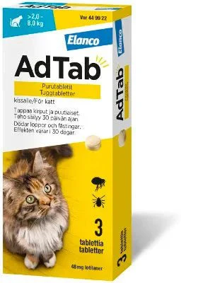 Adtab 48 mg Vet Purutabl Kissoille Yli 2-8 kg - Image 2