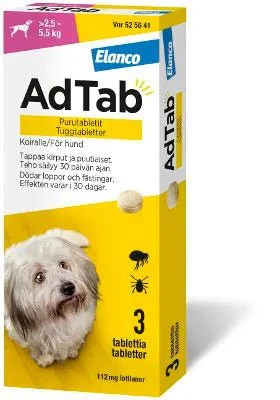 Adtab 112 mg Vet Purutabl Koirille Yli 2,5-5,5 kg - Image 2