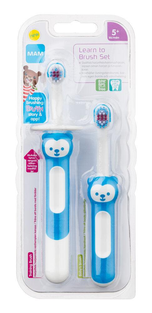 Ainu Mam Learn To Brush Set 5kk+ vauvan hammasharjasetti