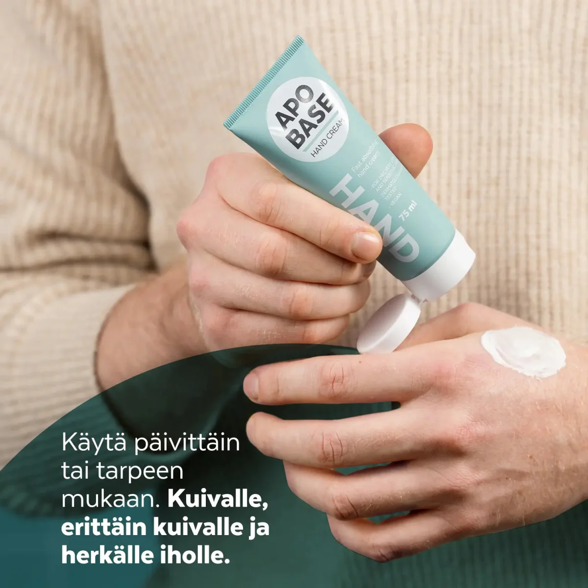 Apobase Hand Cream nopeasti imeytyvä käsivoide - Image 3
