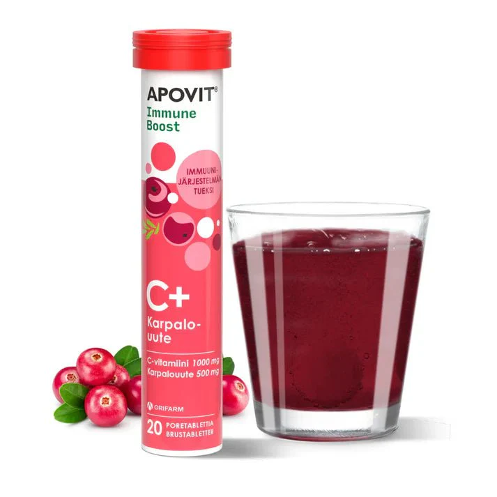 Apovit Immune Boost C-Vitamiini, Karpalo - Image 2