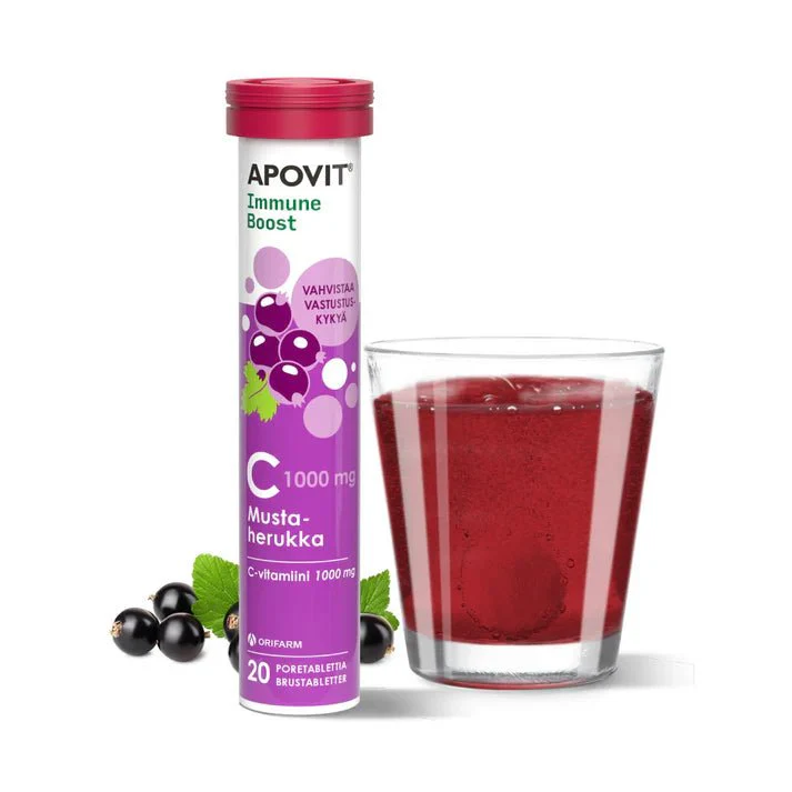 Apovit Immune Boost C-Vitamiini, Mustaherukka - Image 2