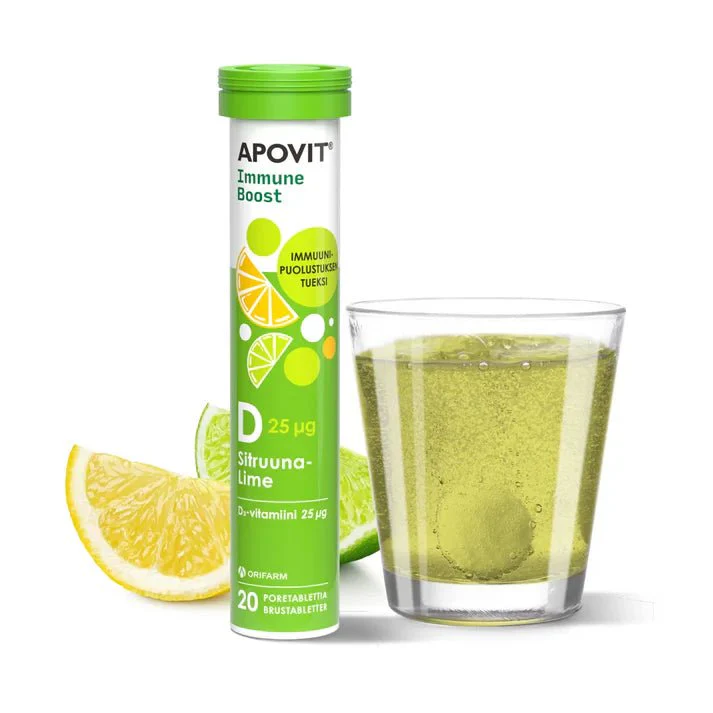 Apovit Immune Boost D-Vitamiini, Sitruuna-Lime - Image 2