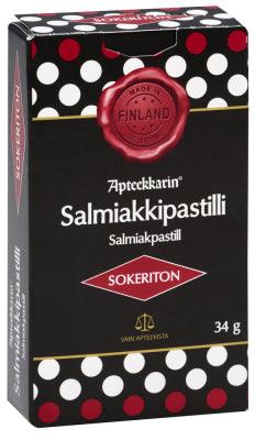 Apteekkarin Salmiakkipastilli Sokeriton