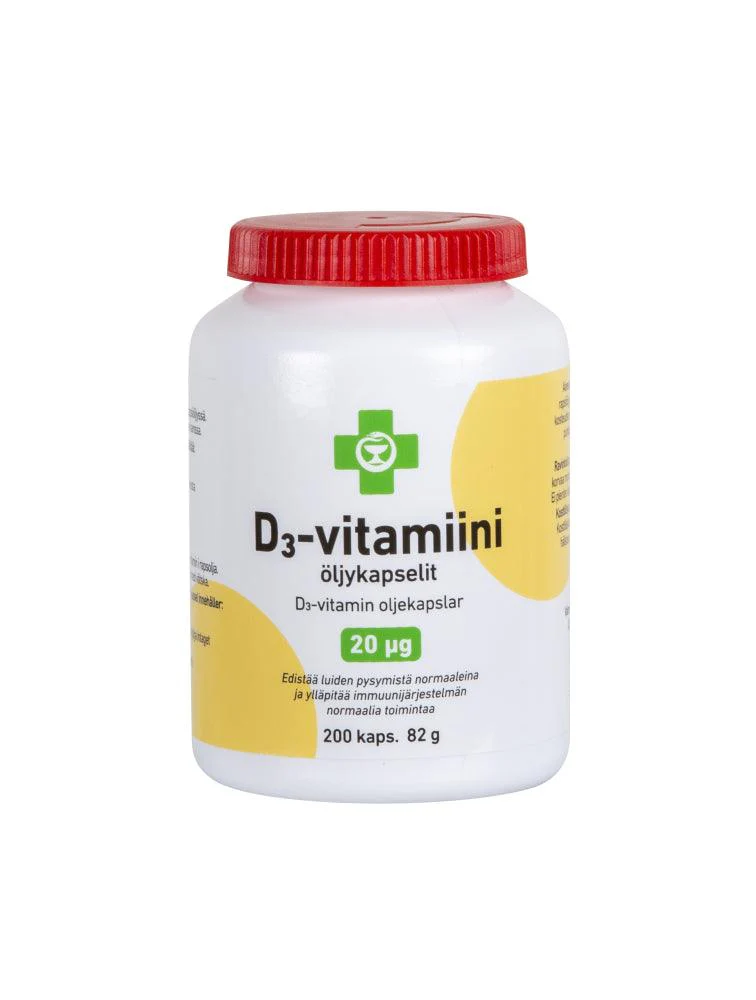 Apteekki D3-Vitamiini 20 mikrog - Image 2