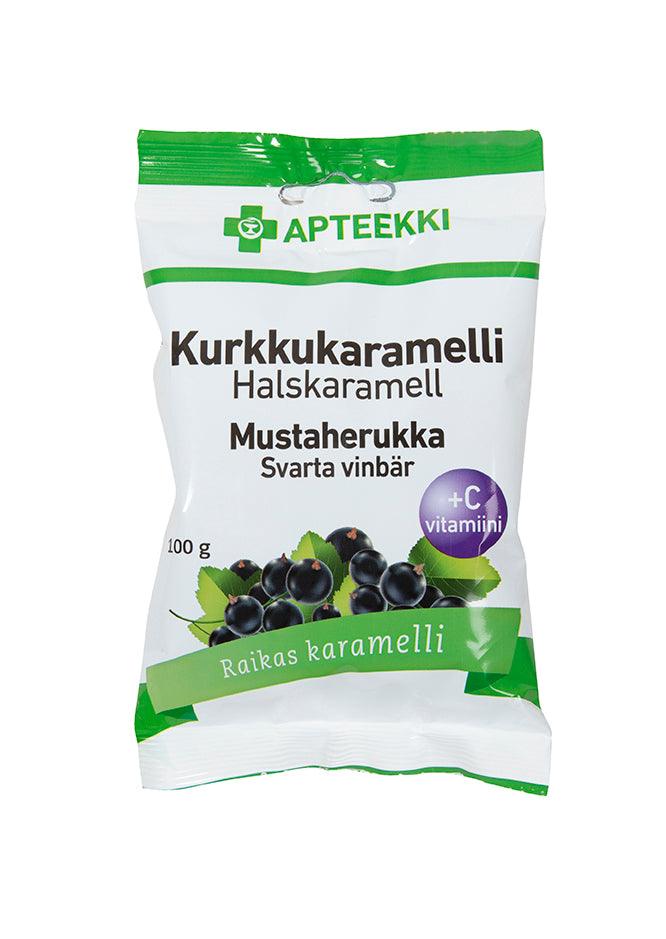 Apteekki Kurkkukaramelli Mustaherukka