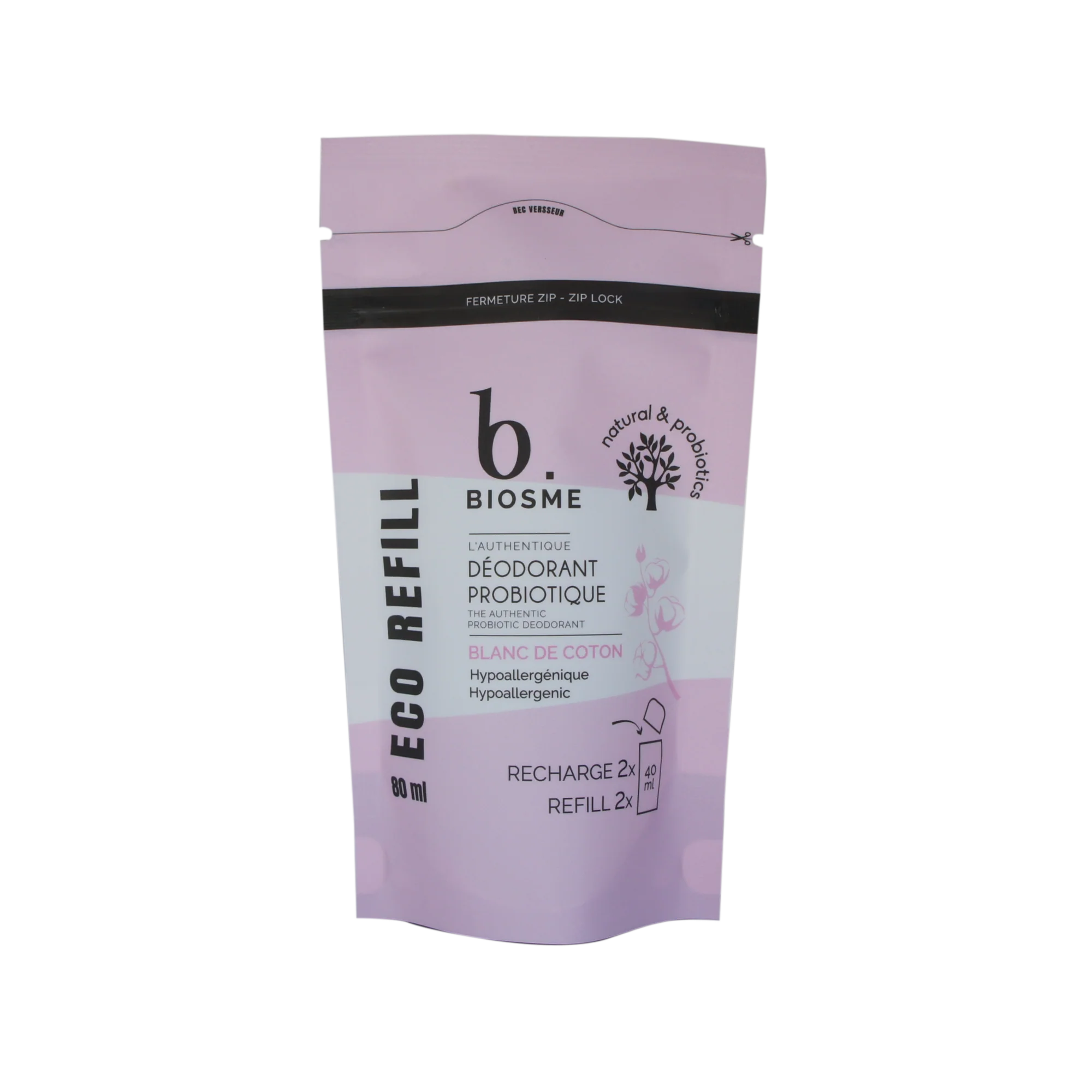 Biosme deo Blanc De Coton refill 80 ml