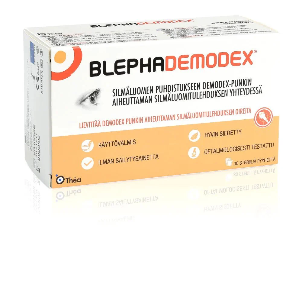 Blephademodex Puhdistuspyyhe silmäluomille