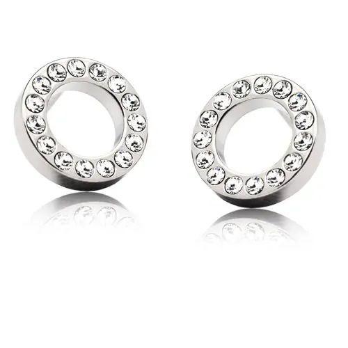 Blomdahl Brilliance Puck Hollow 10mm Crystal - Korvakoru