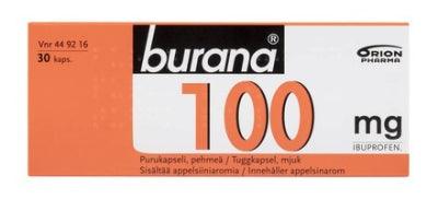 Burana 100 mg Purukapseli, Pehmeä