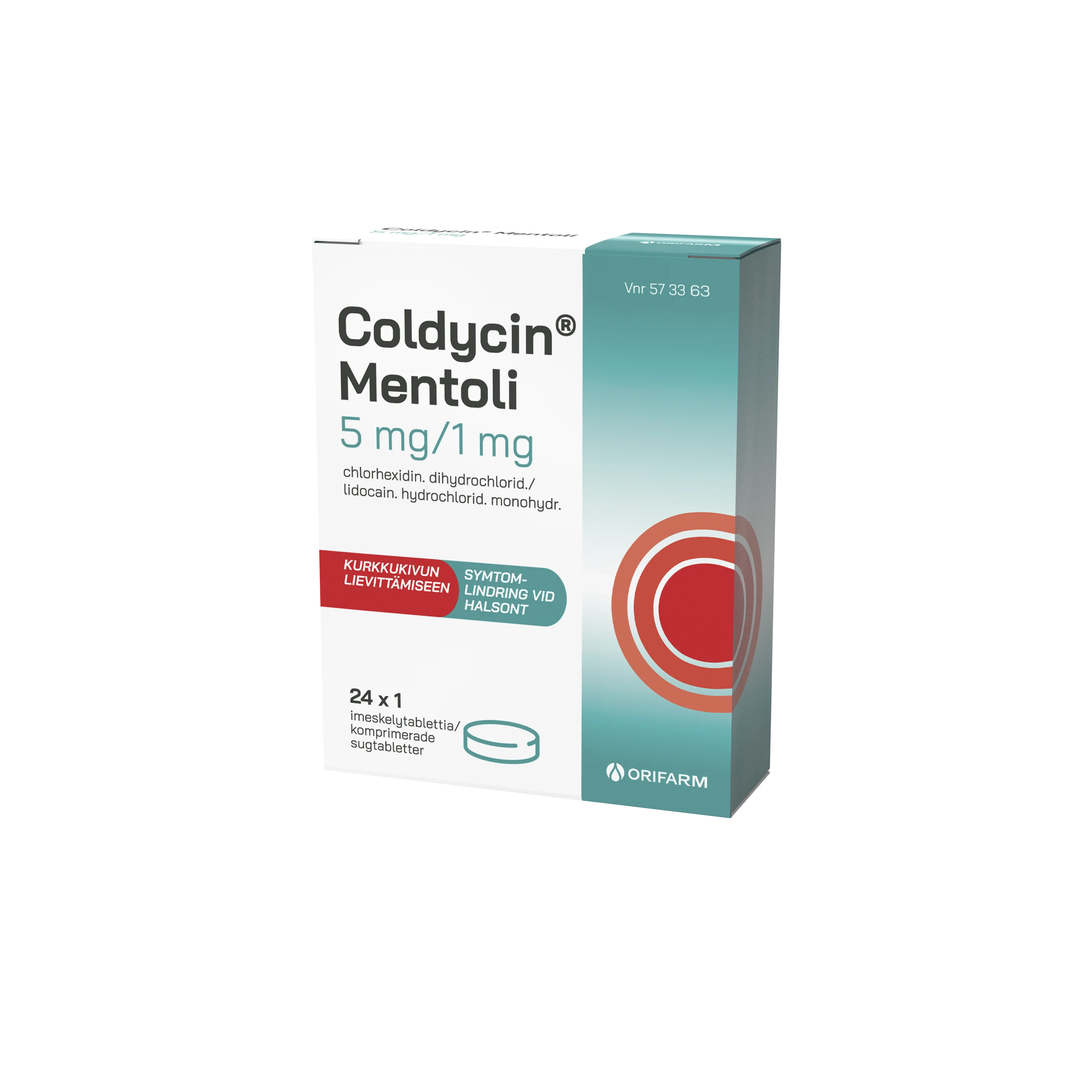COLDYCIN MENTOLI 5/1 MG imeskelytabletti 24 x 1 fol