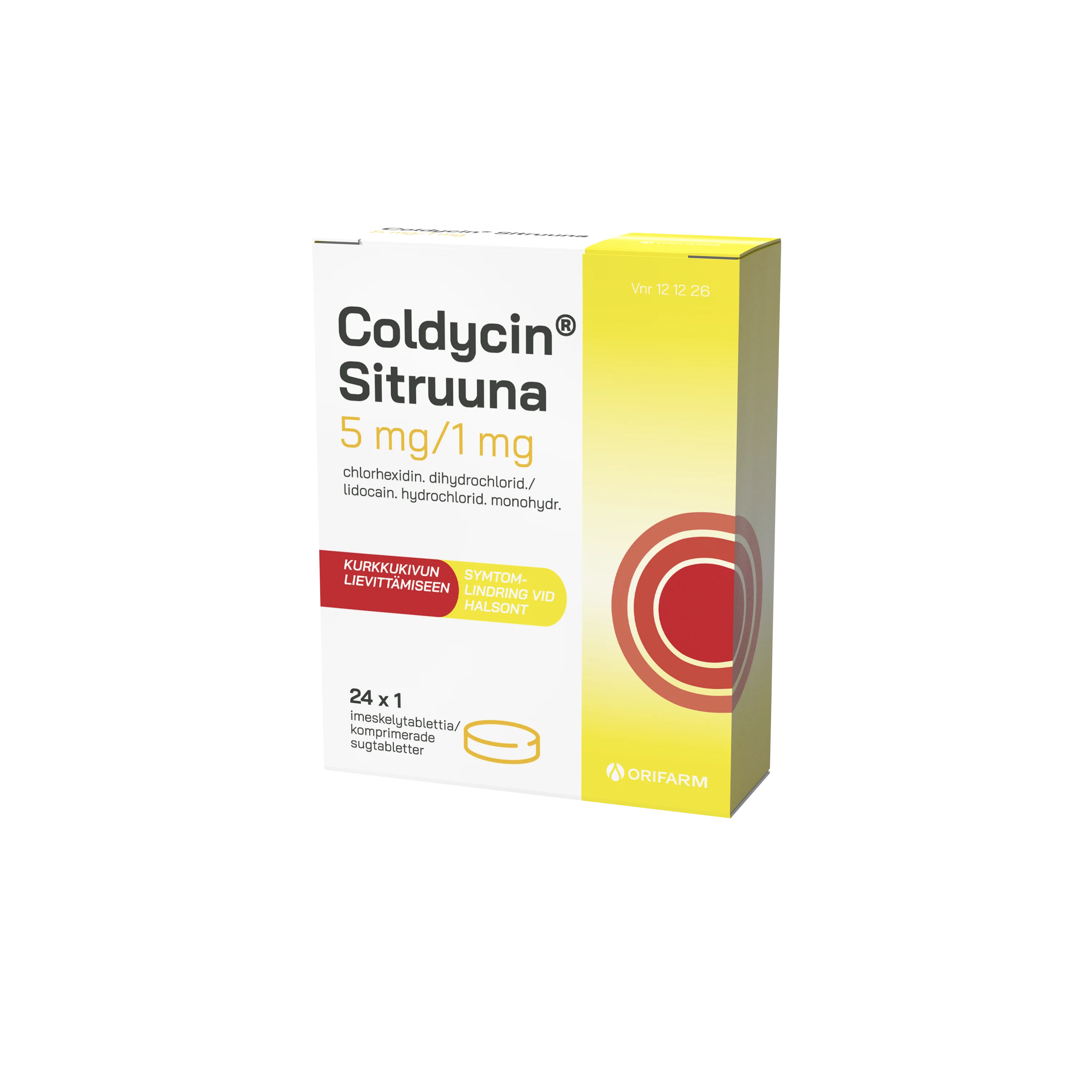 COLDYCIN SITRUUNA 5/1 MG imeskelytabletti 24 x 1 fol