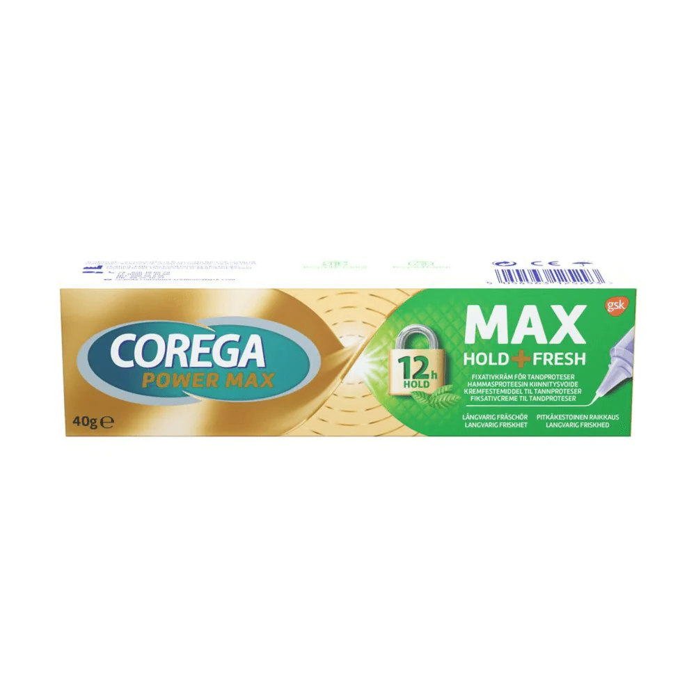 Corega Max Hold&Fresh hammasproteesin kiinnitysvoide