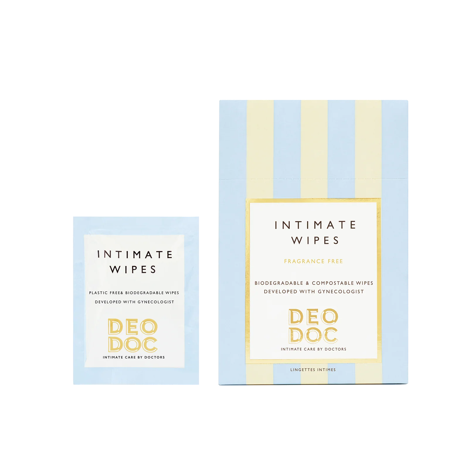 DeoDoc Intimate Wipes Fragr. free 10 kpl