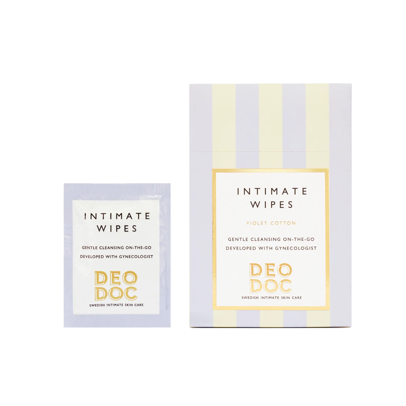 DeoDoc Intimate Wipes Violet Cotton 10 kpl