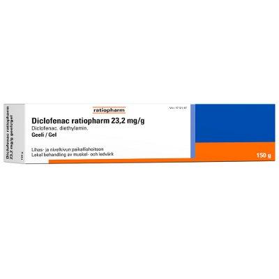 Diclofenac Ratiopharm 23,2 mg/g Geeli - Image 3