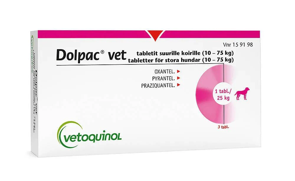 Dolpac Vet Tabletit Suurille Koirille 125 mg/360 mg/500,7 mg Tabl 10-75 kg - Image 2