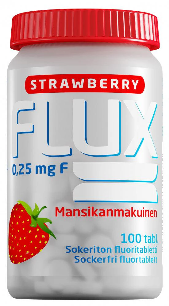 Flux Strawberry Fluoritabletti