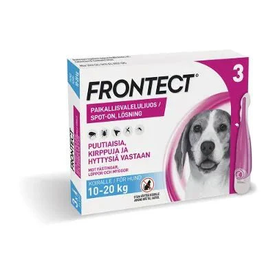 Frontect 135,2 mg/1009,6 mg Vet Paikallisvaleluliuos Koirille 10-20 kg - Image 2