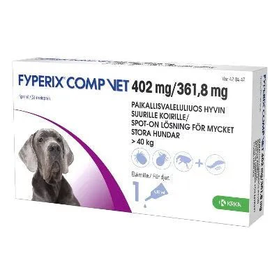 Fyperix Comp Vet 361,8 mg/402 mg Paikallisvaleluliuos Hyvin Suurille Koirille - Image 2