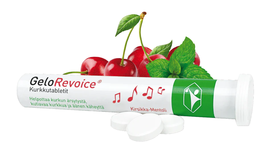 Gelorevoice Kurkkutabletti Kirsikka-Mentoli - Image 2