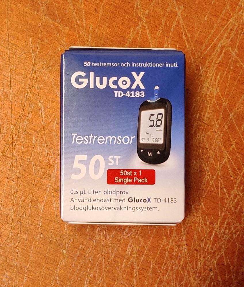 GlucoX TD-4183 testiliuskat verensokerimittariin