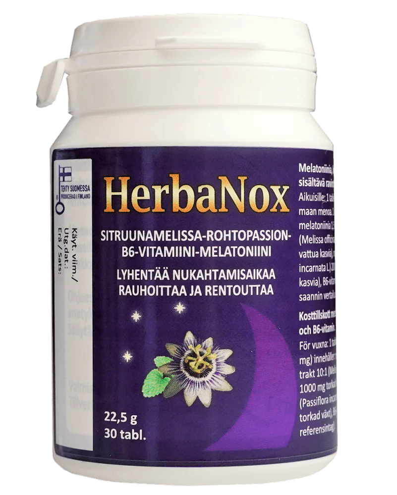 Herbanox (Melatoniini, B6-vitamiini & Kasviuutteet)
