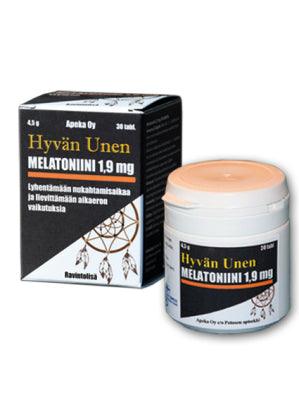 Hyvän Unen Melatoniini 1,9 mg