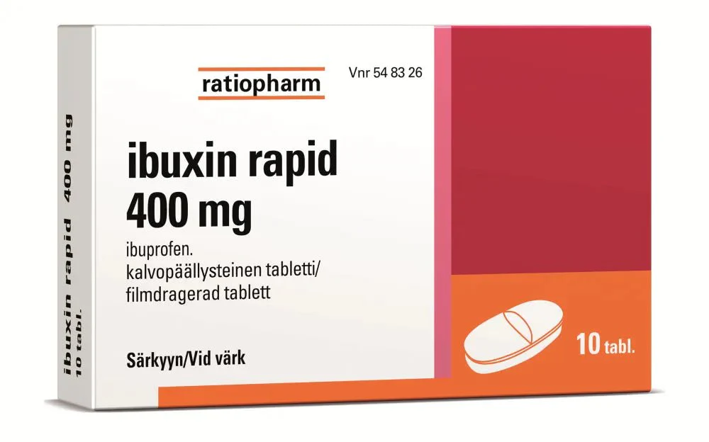 Ibuxin Rapid 400 mg Tabl, Kalvopääll - Image 2