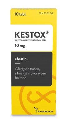 Kestox 10 mg Tabl, Kalvopääll