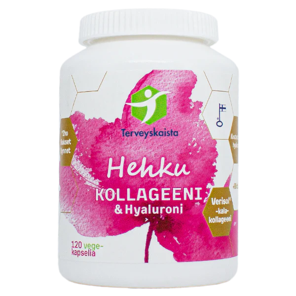 Terveyskaista Hehku Kollageeni & Hyaluroni 120 kaps