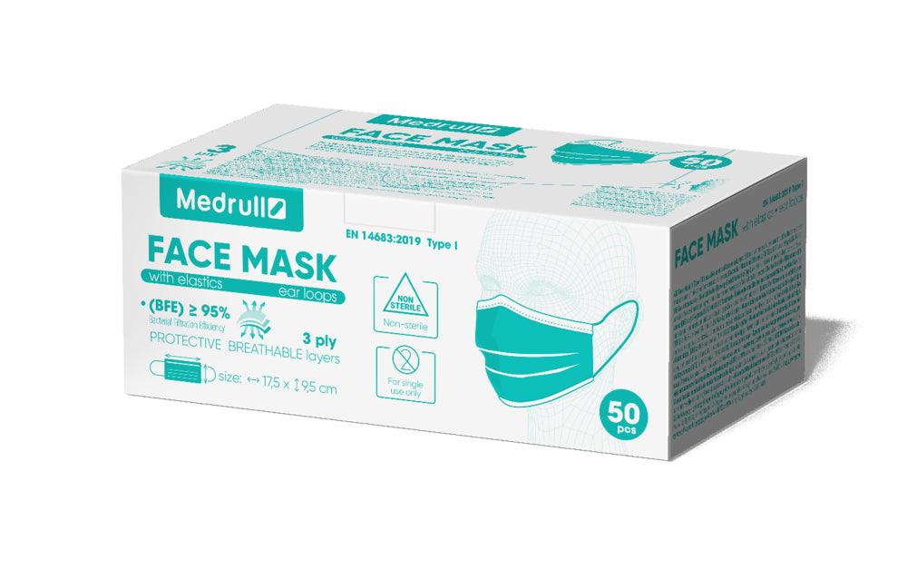 Medrull Face Mask Kirurginen Kasvonsuoja