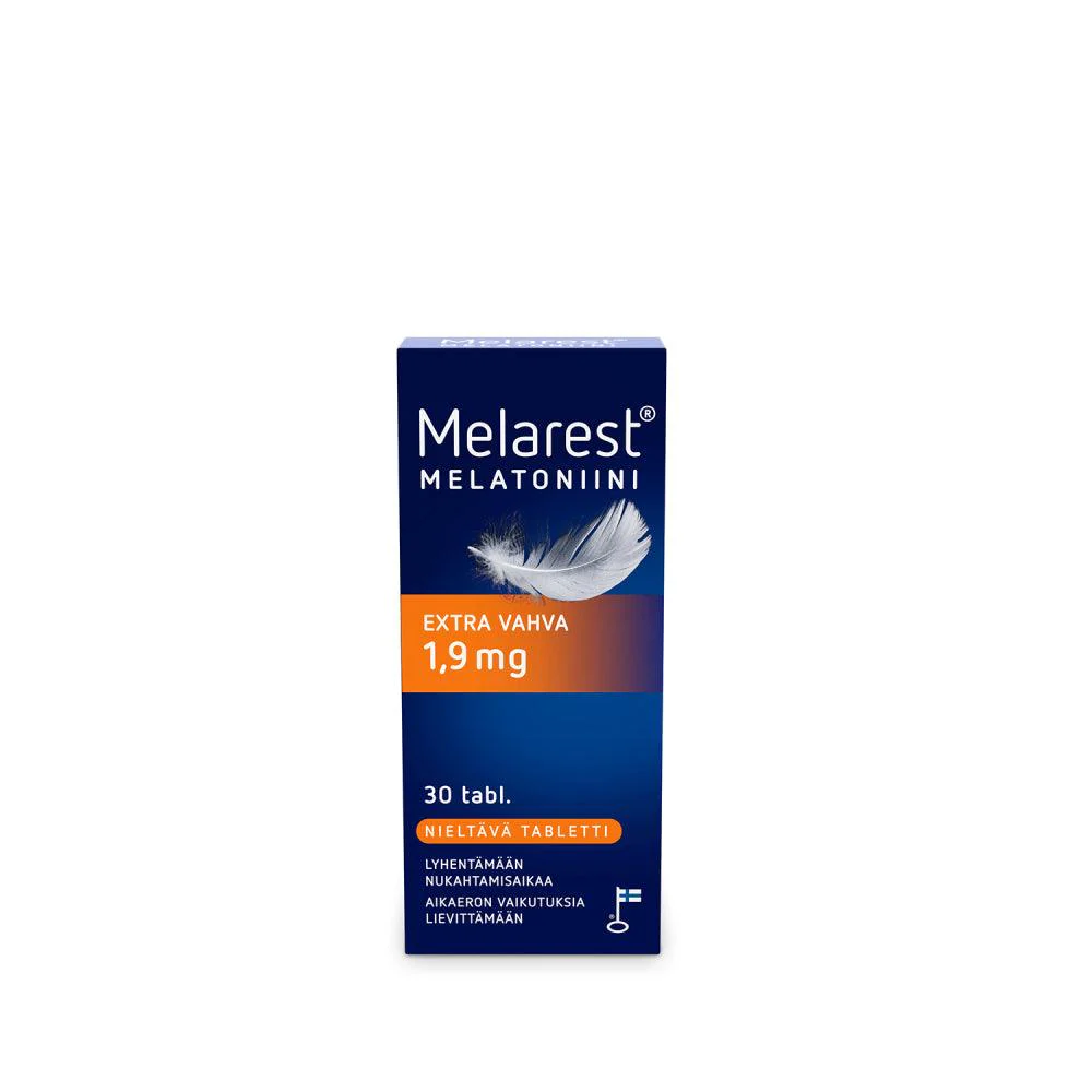 Melarest Melatoniini Extra Vahva Nieltävä 1,9 mg - 30 Tabl, 100 Tabl