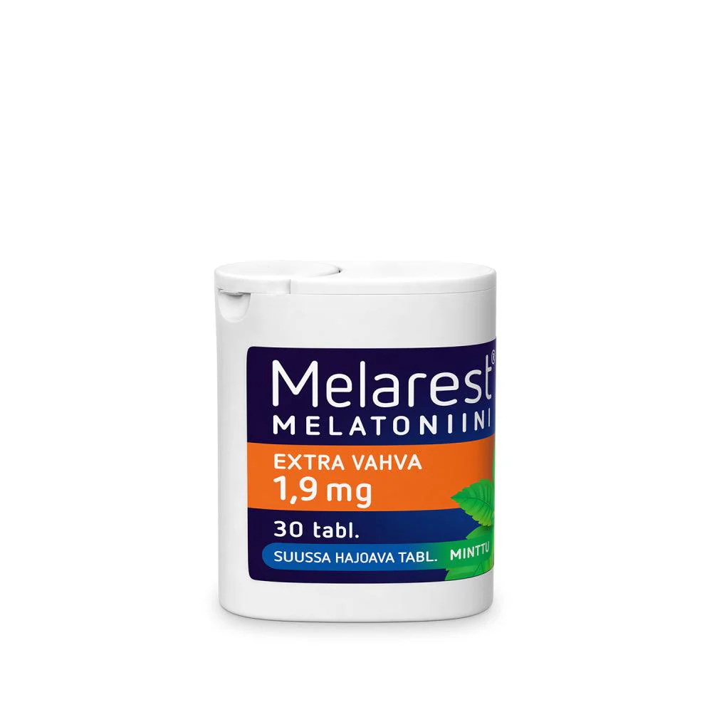 Melarest Melatoniini Extra Vahva 1,9 mg, Minttu