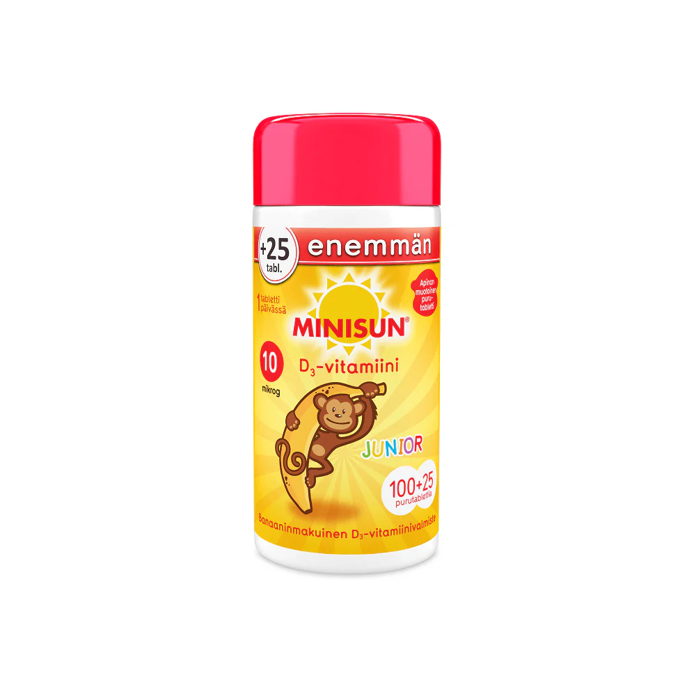 Minisun D-Vitamiini lapselle Junior Apina 10 mcg - Image 2