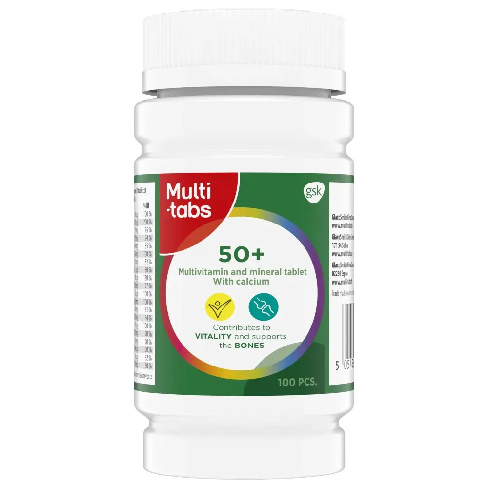 Multi-Tabs 50+ Monivitamiini + Kalsium - Image 2