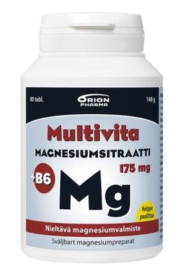 Multivita Magnesiumsitraatti+B6 175mg