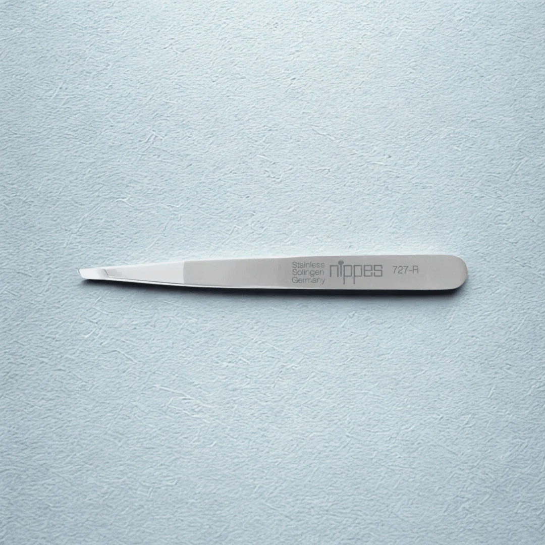 Nippes Pinsetit 9,5 cm Kapeneva Viisto Kärki Ruostumaton Teräs - Image 2