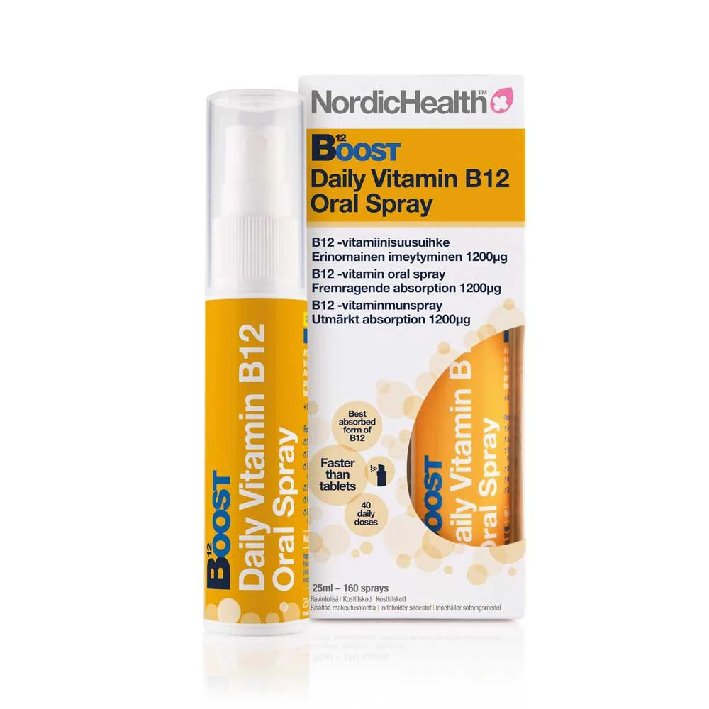 Nordic Health Boost B12-vitamiini Suihke