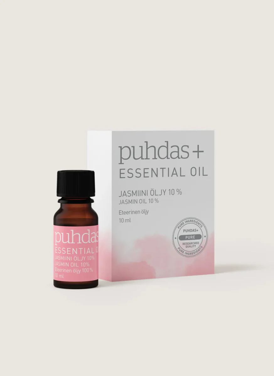 Puhdas+ Eteerinen Jasmiiniöljy 10% 10 ml