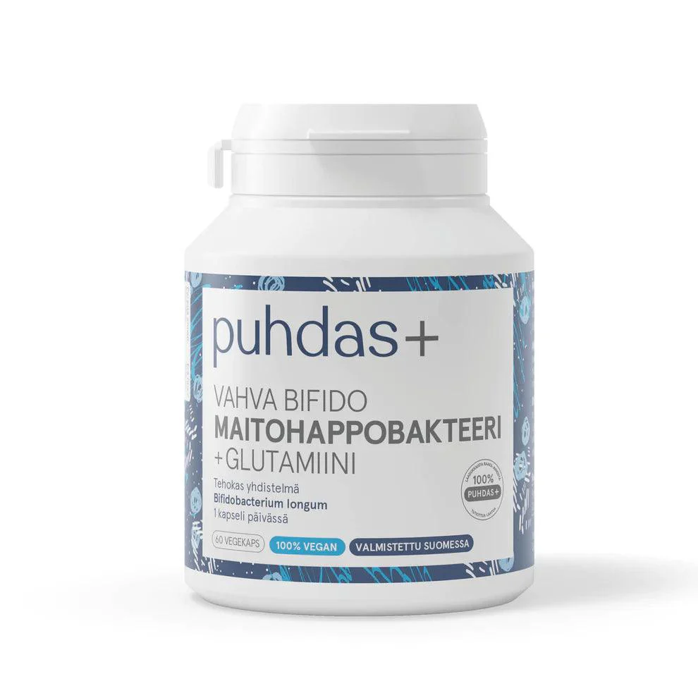 Puhdas+ Vahva Bifido Maitohappobakteeri + Glutamiini