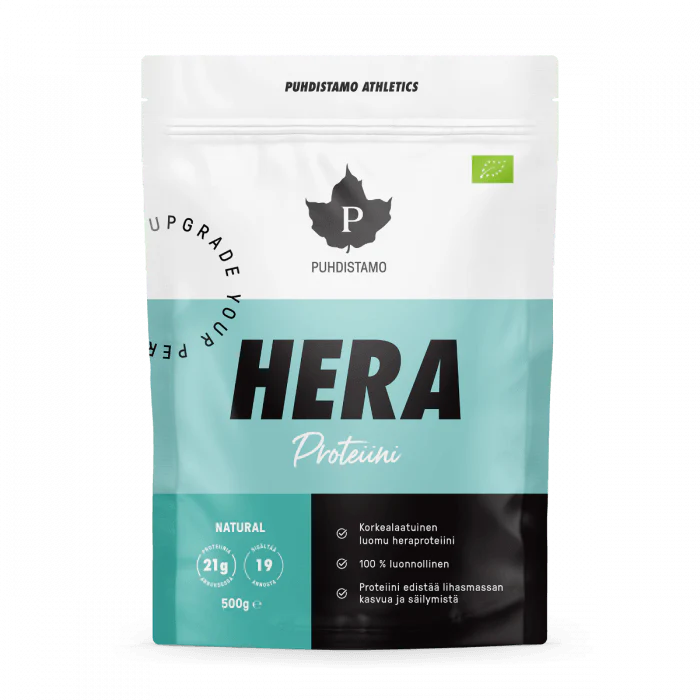 Puhdistamo Athletics Hera Natural, 500 g - Heraproteiini