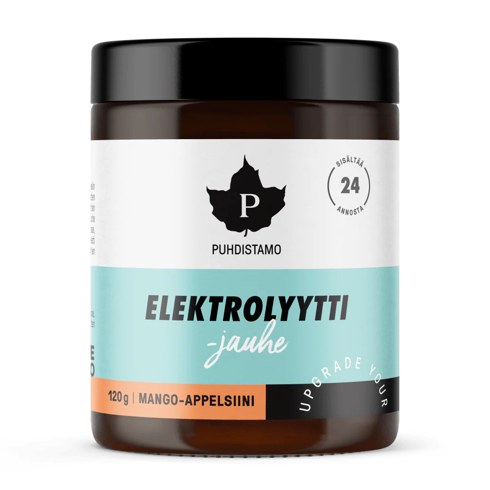 Puhdistamo Elektrolyyttijauhe Mango-Appelsiini, 120 g / 240 g