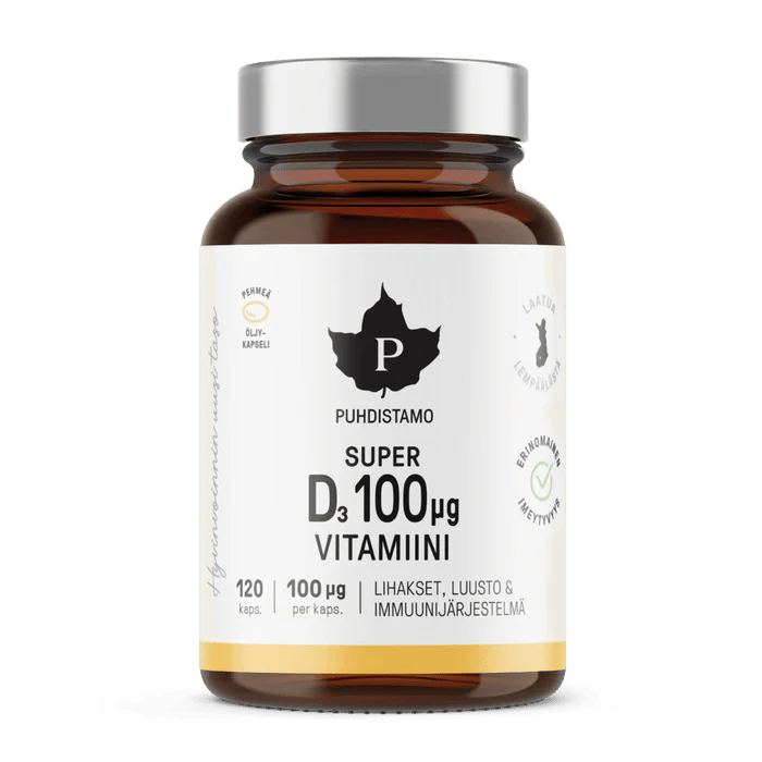 Puhdistamo Super D3-vitamiini 100 mcg - Image 2