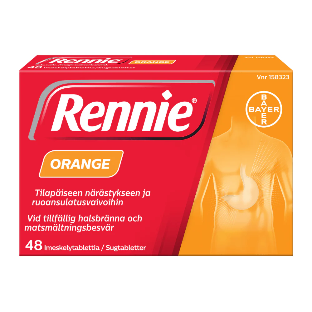 Rennie Orange 80 mg/680 mg Imeskelytabl