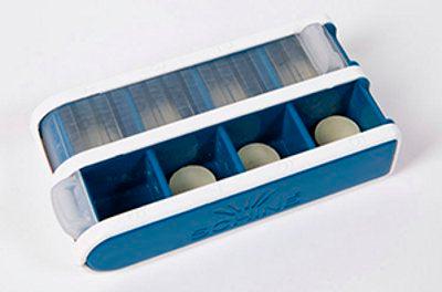Schine Pill Box S Lääkeannostelija Sininen