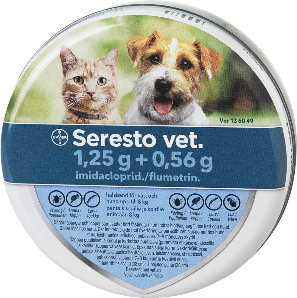 Seresto Vet Kissoille Ja Koirille Alle 8 kg 0,56 G/1,25 g Panta