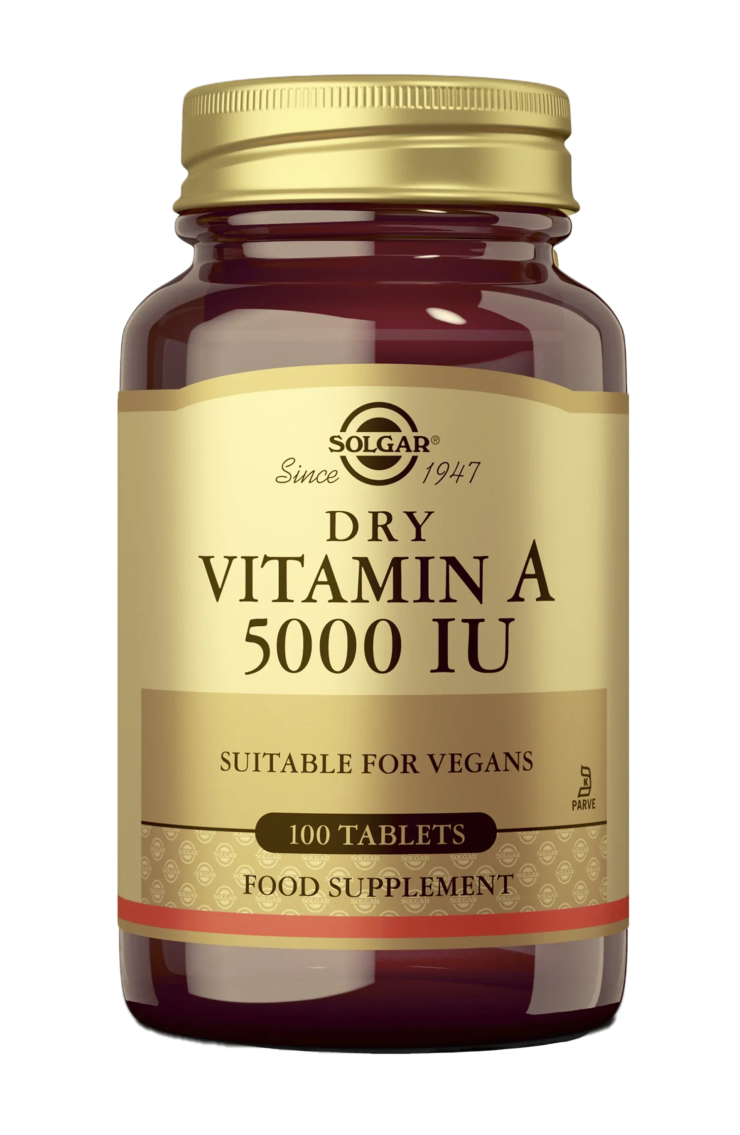 Solgar A-vitamiini 5000 IU (retinyylipalmitaatti) 100 tabl